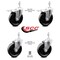 Service Caster 5 Inch Phenolic Swivel 10mm Threaded Stem Caster Total Lock Brake SCC, 2PK SCC-TSTTL20S514-PHR-M1015-2-S-2 - alternate 3